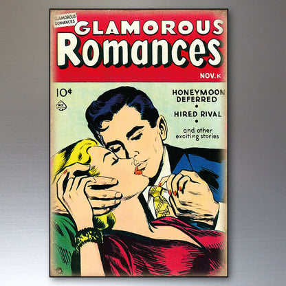 Pop Art Comic Book Strip Romance Vintage | Set of 8 | No.1