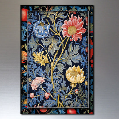 Vintage William Morris Wallpaper Designs Fridge Magnets | Set of 8