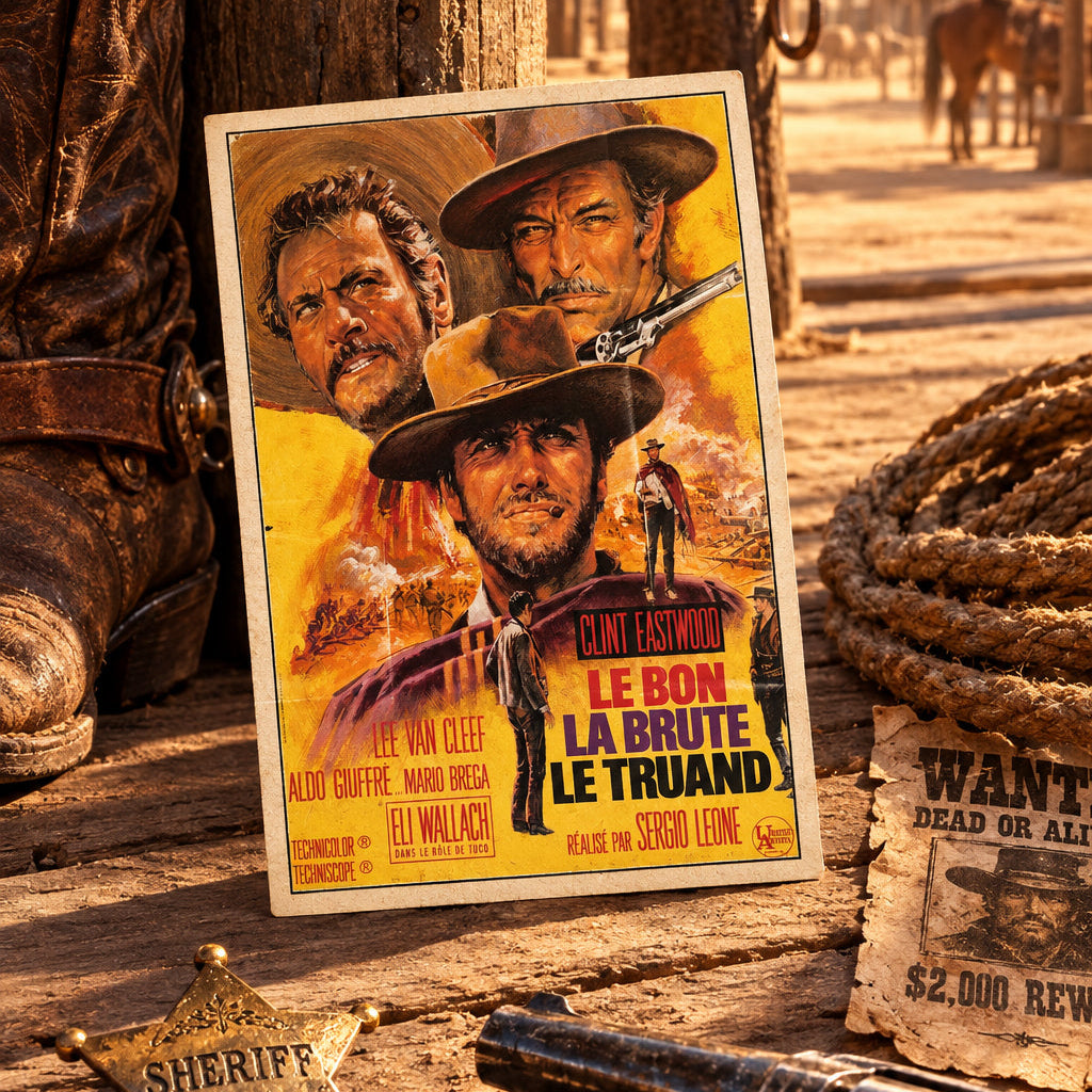 Vintage Spaghetti Western Film Poster Postcards | Pack of 8