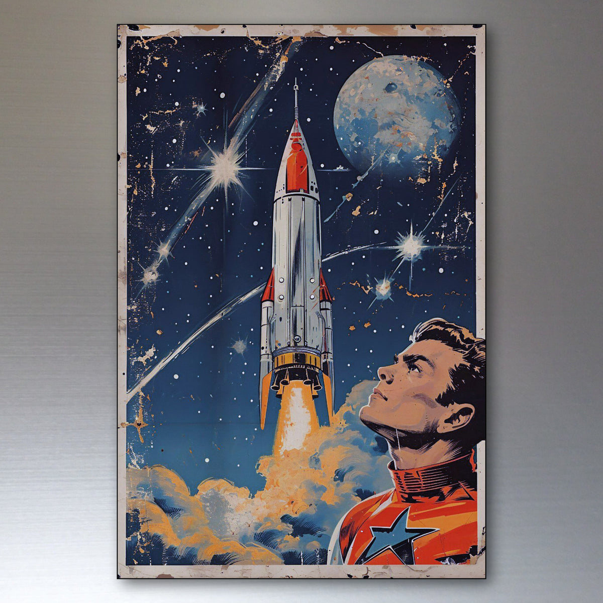 Vintage Sci-Fi Comic Book Fridge Magnets | Set of 8 | no.14