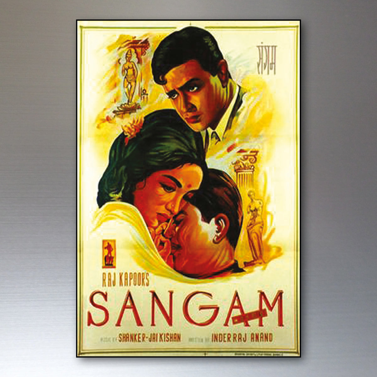 Vintage Bollywood Film Poster Fridge Magnets | Set of 8