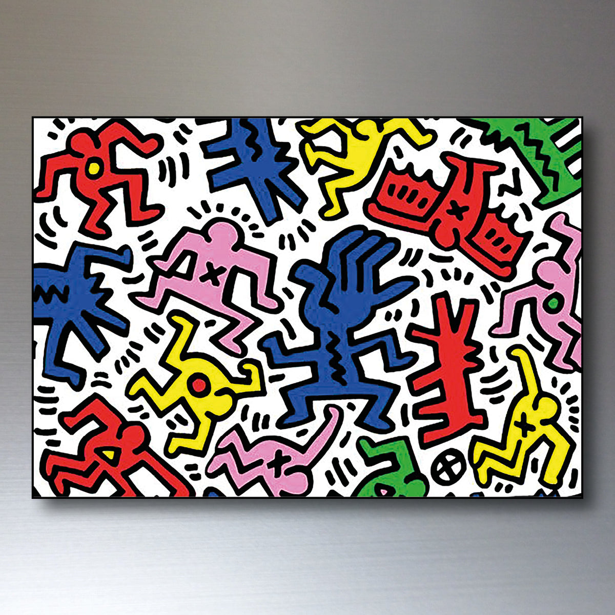 Keith Haring Graffiti Pop Art Fridge Magnets | Set of 8 | No.1