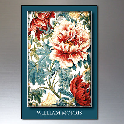 Vintage William Morris Wallpaper Designs Fridge Magnets | Set of 8