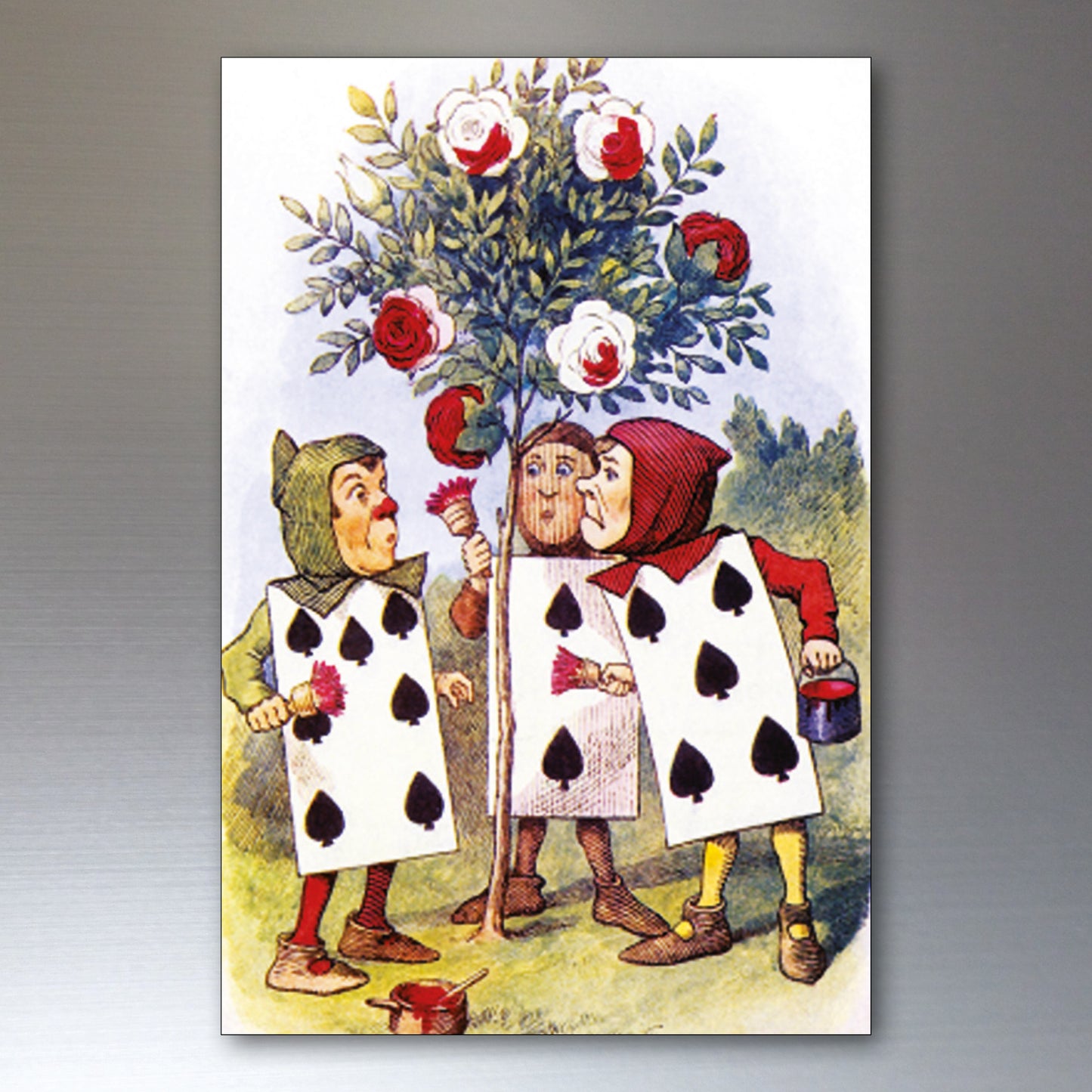 Alice in wonderland vintage illustrations from novel by c s lewis set of 8 fridge magnets