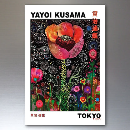 Yayoi Kusama Japanese Pop Art Fridge Magnets | Set of 8