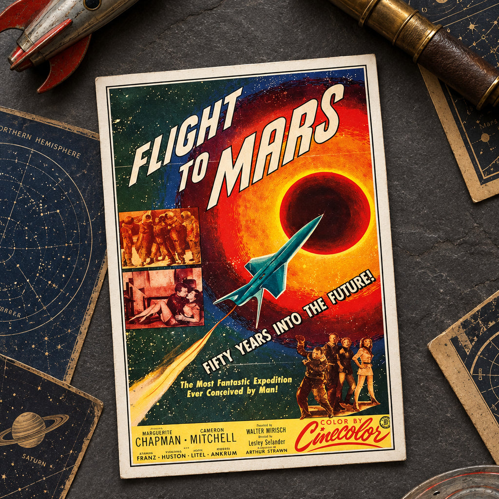 Vintage B Movie Cinema Poster Postcards | Pack of 8