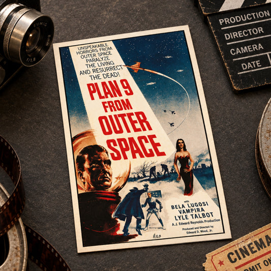 Vintage B-Movie Cinema Poster Postcards | Pack of 8 | No.2