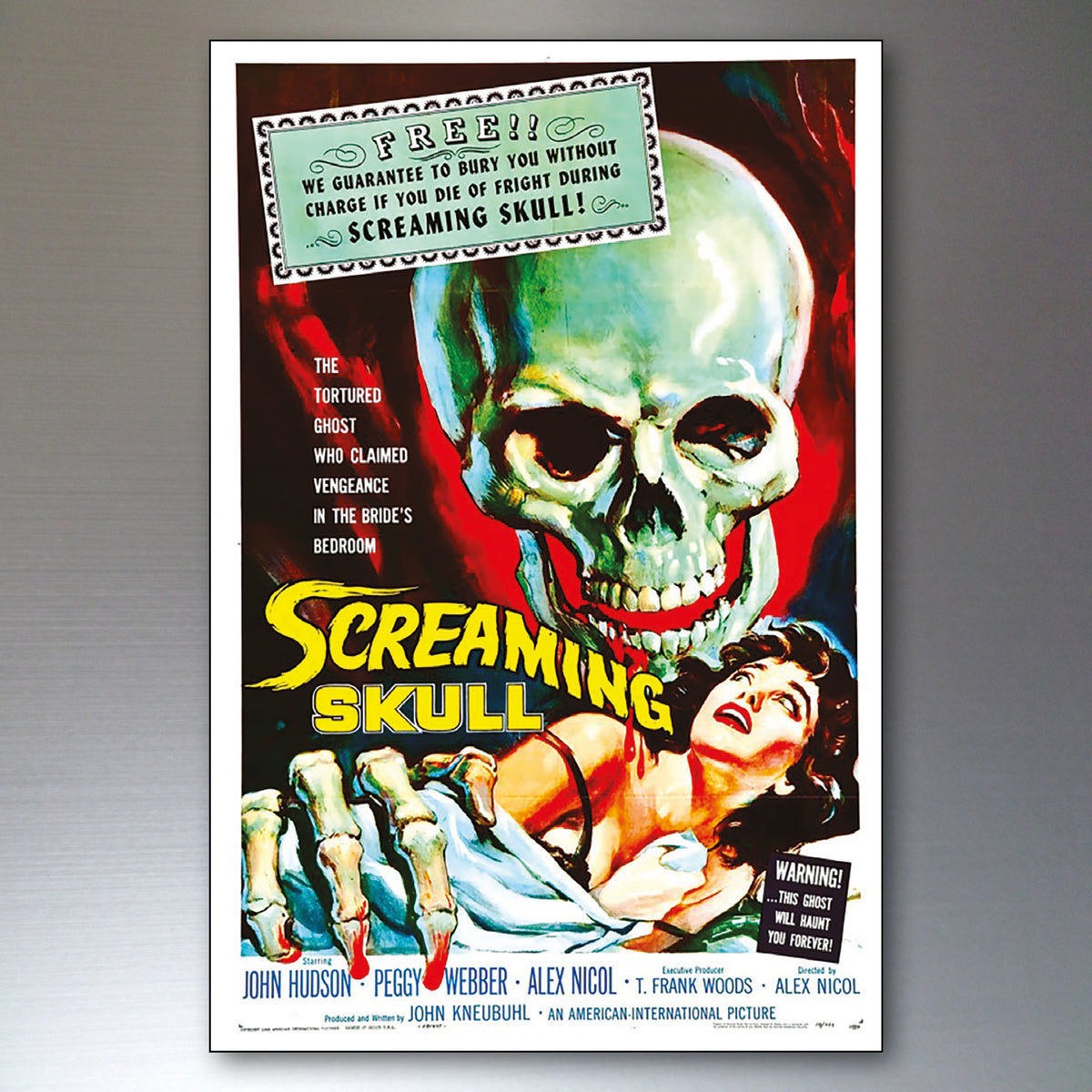 Classic B-Movie Film Poster Fridge Magnets Set of 8 | Vintage Sci-Fi Retro Gift | No.2