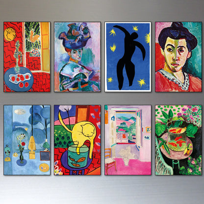 Henri Matisse Inspired Modernist Fridge Magnets | Set of 8