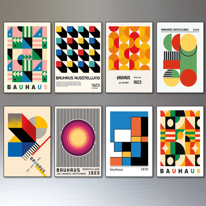 Bauhaus Vintage Exhibition Images Fridge Magnets | Set of 8 | No.2