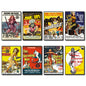 Classic B Movie Film Poster Fridge Magnets | Set of 8 | No.1