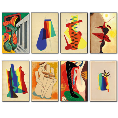 Man Ray Avant-Garde Art Fridge Magnets | Dada & Surrealist Prints | Set of 8