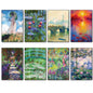 Vintage Claude Monet Impressionist Paintings | Set of 8 Fridge Magnets