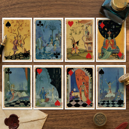 Vintage Eastern Art Playing Cards Mystical & Cosmic Postcards | Pack of 8 | No.3