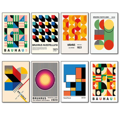 Bauhaus Vintage Exhibition Images Fridge Magnets | Set of 8 | No.2
