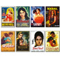 Vintage Bollywood Film Poster Fridge Magnets | Set of 8
