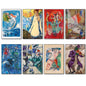 Marc Chagall Famous Paintings Fridge Magnets | Set of 8