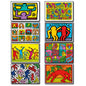 Keith Haring Graffiti Pop Art Fridge Magnets | Set of 8 | No.1