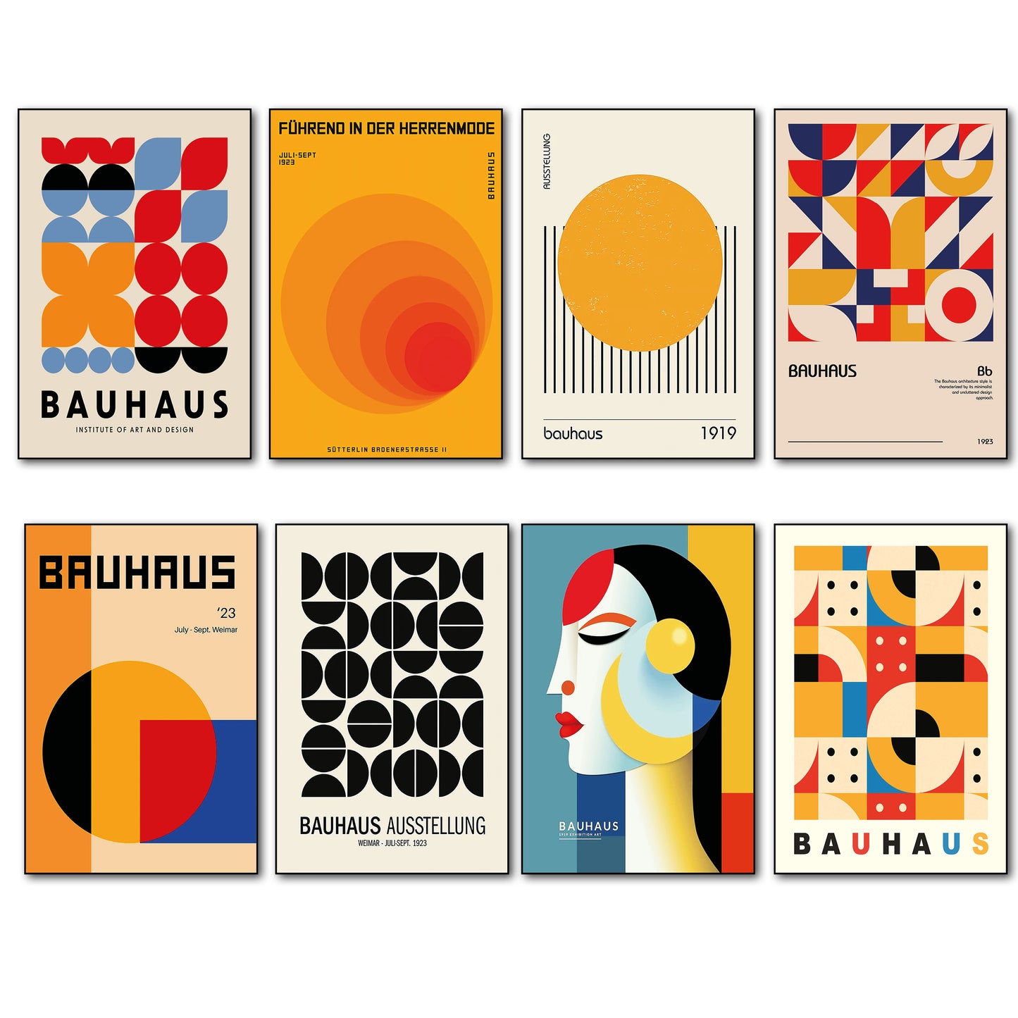 Bauhaus Vintage Exhibition Images | Set of 8 | No.1