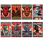 Sci-Fi Robots Futuristic Social Utopia Fridge Magnets | Set of 8