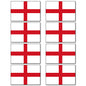 National flag of England fridge magnets set of 8