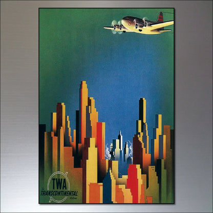 Vintage Art Deco Poster Fridge Magnets | Set of 8