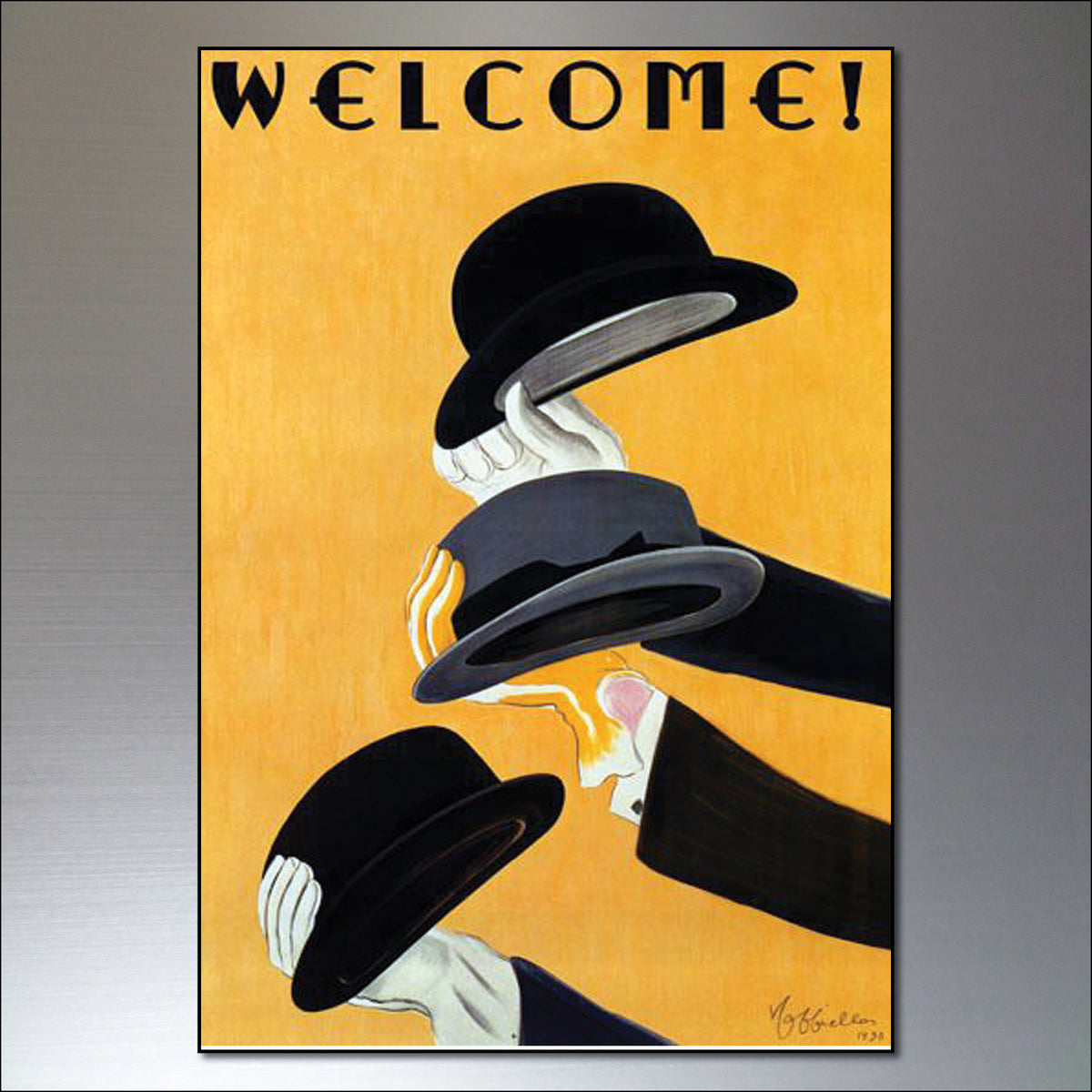 Vintage Art Deco Poster Fridge Magnets | Set of 8