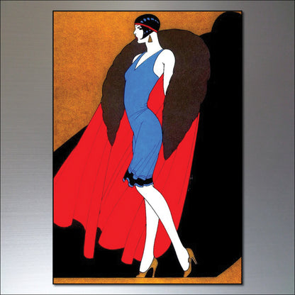 Vintage Art Deco Poster Fridge Magnets | Set of 8