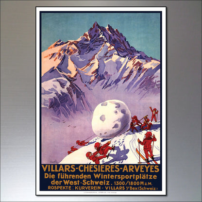 Vintage Travel Poster Fridge Magnets | Set of 8 | No.4