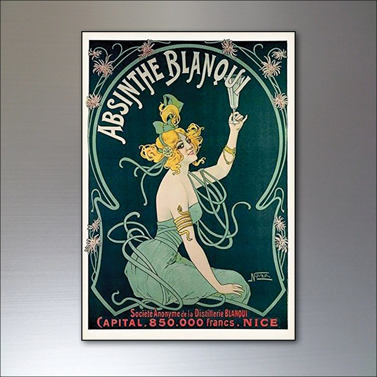 Art Nouveau Fridge Magnets | Set of 8 | No.2
