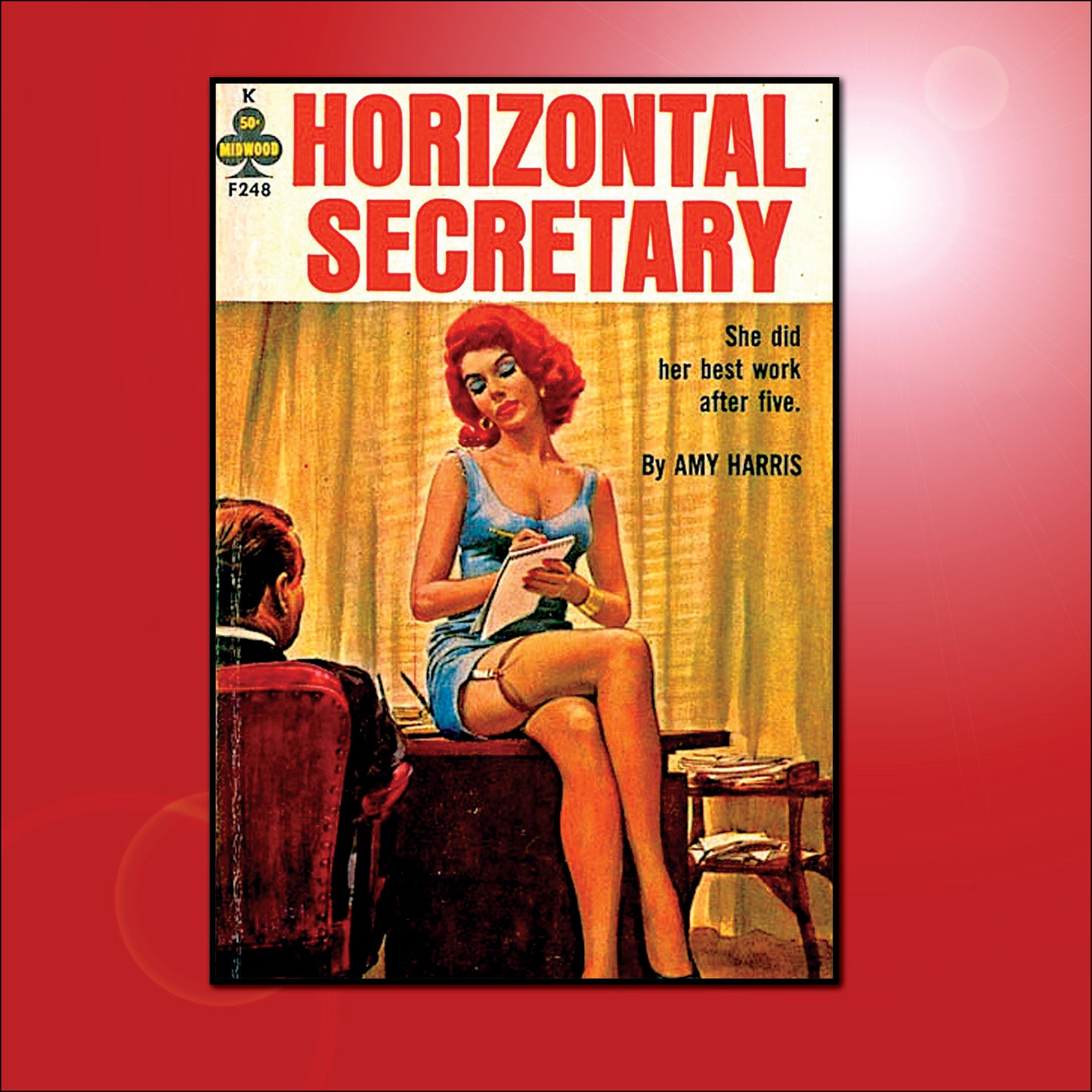 Vintage Pulp Novel Cover Art Fridge Magnets | Set of 8 | No.1