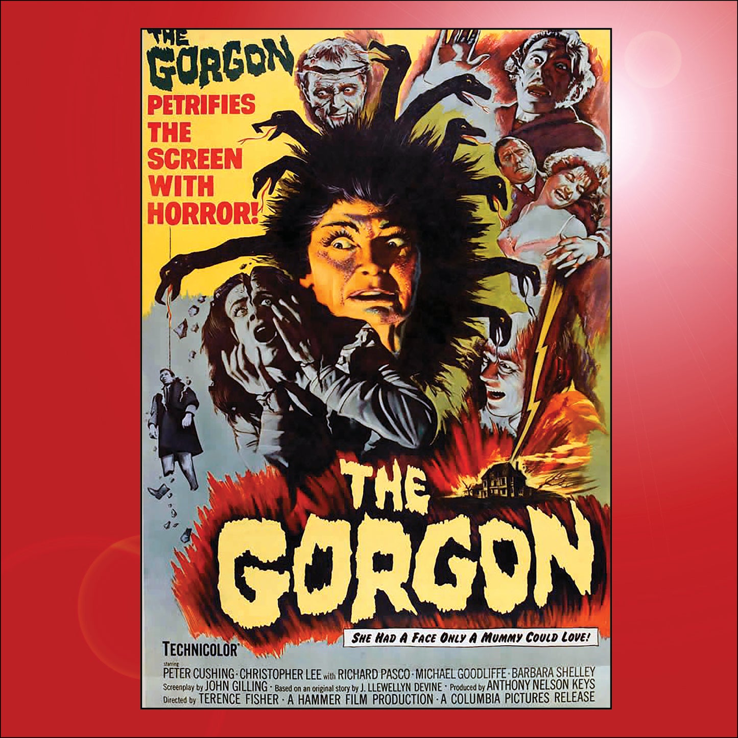 Classic B Movie Film Poster Fridge Magnets | Set of 8 | No.1