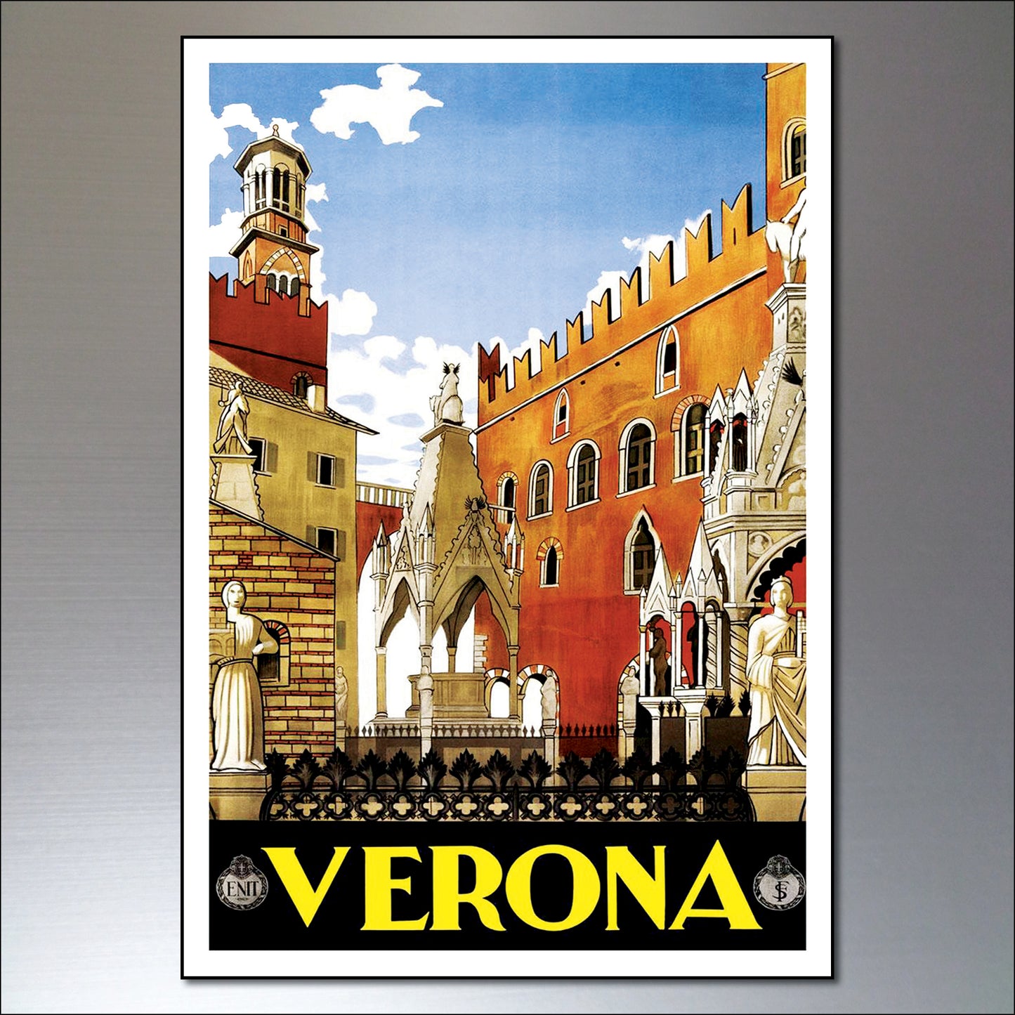 Vintage Travel Poster Fridge Magnets | Set of 8 | No.4