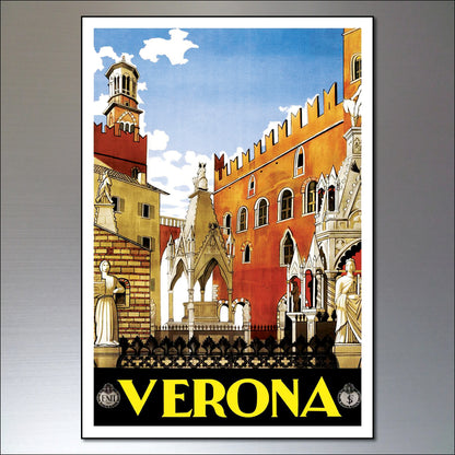 Vintage Travel Poster Fridge Magnets | Set of 8 | No.4