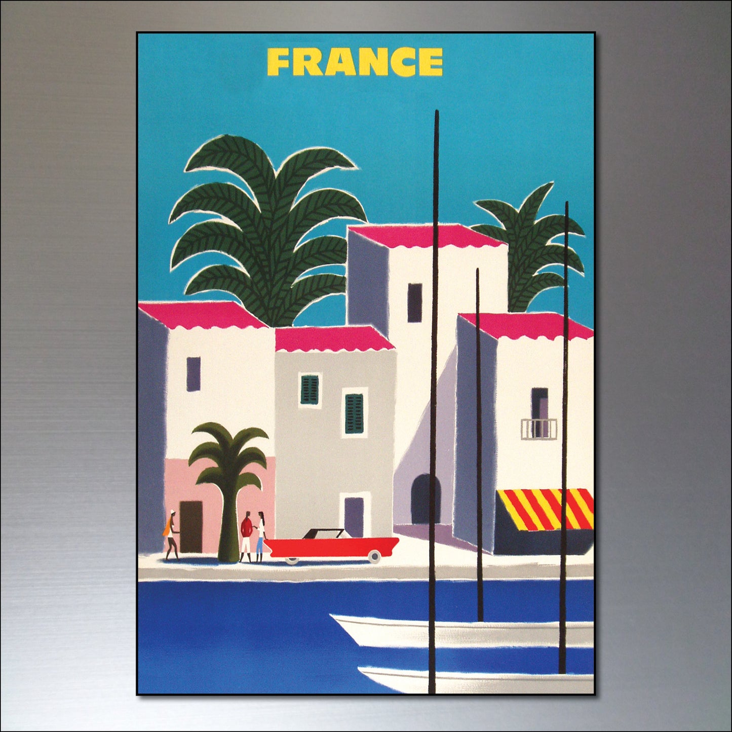 Vintage Travel Poster Fridge Magnets | Set of 8 | No.3