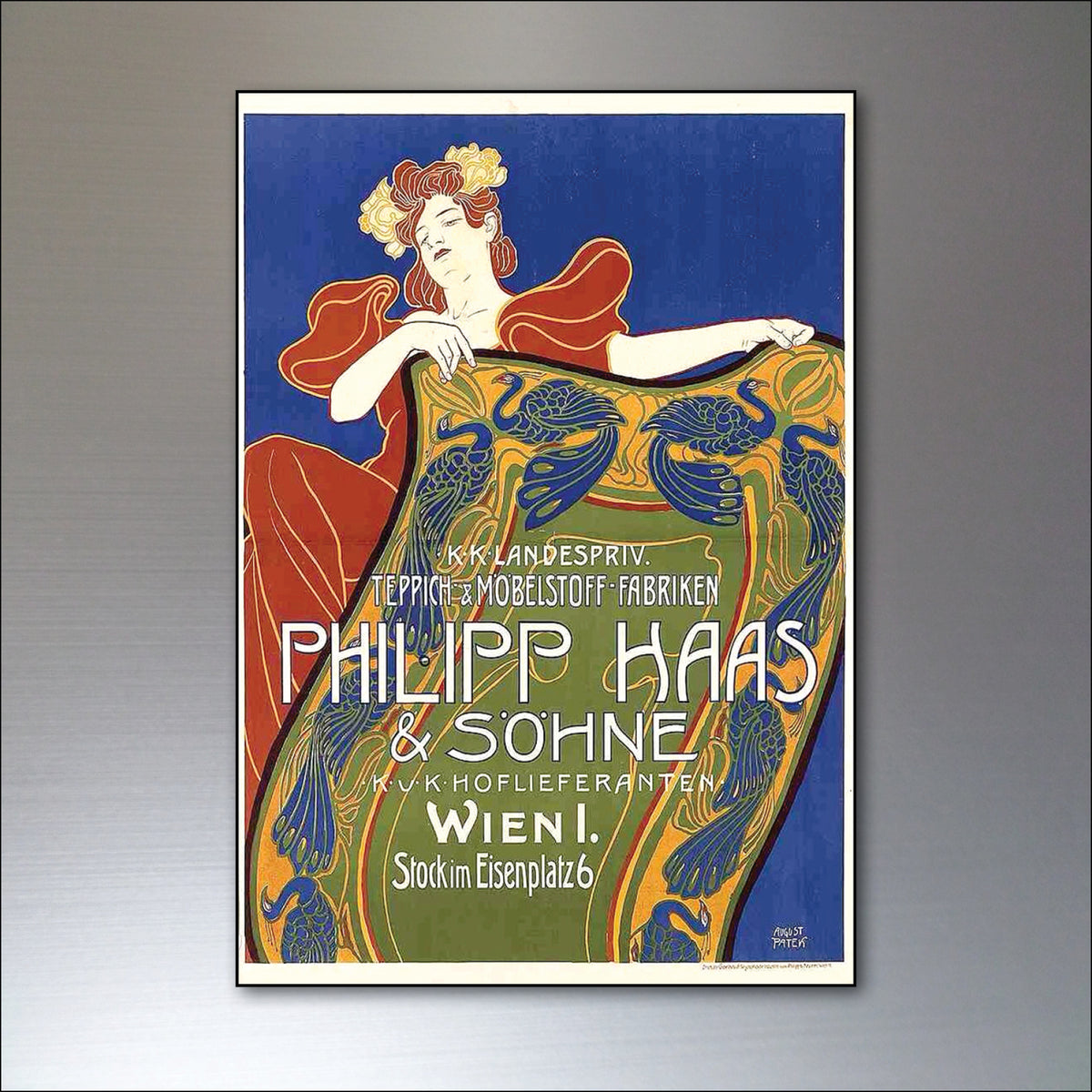 Art Nouveau Fridge Magnets | Set of 8 | No.2