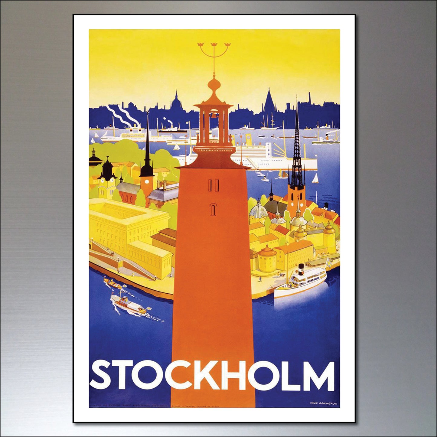 Vintage Travel Poster Fridge Magnets | Set of 8 | No.4