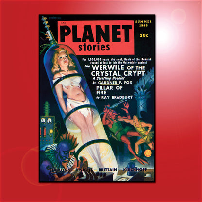 Vintage Pulp Novel Cover Art Fridge Magnets | Set of 8 | No.1