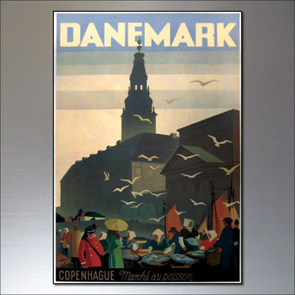 Vintage Travel Poster Fridge Magnets | Set of 8 | No.2