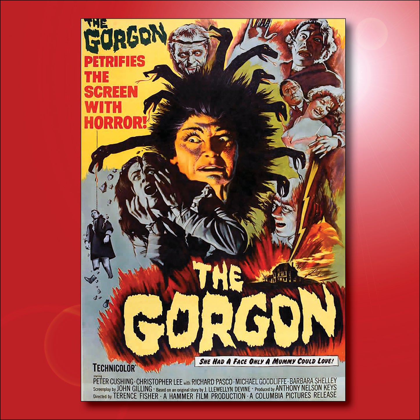 Classic B Movie Film Poster Fridge Magnets | Set of 8 | No.1