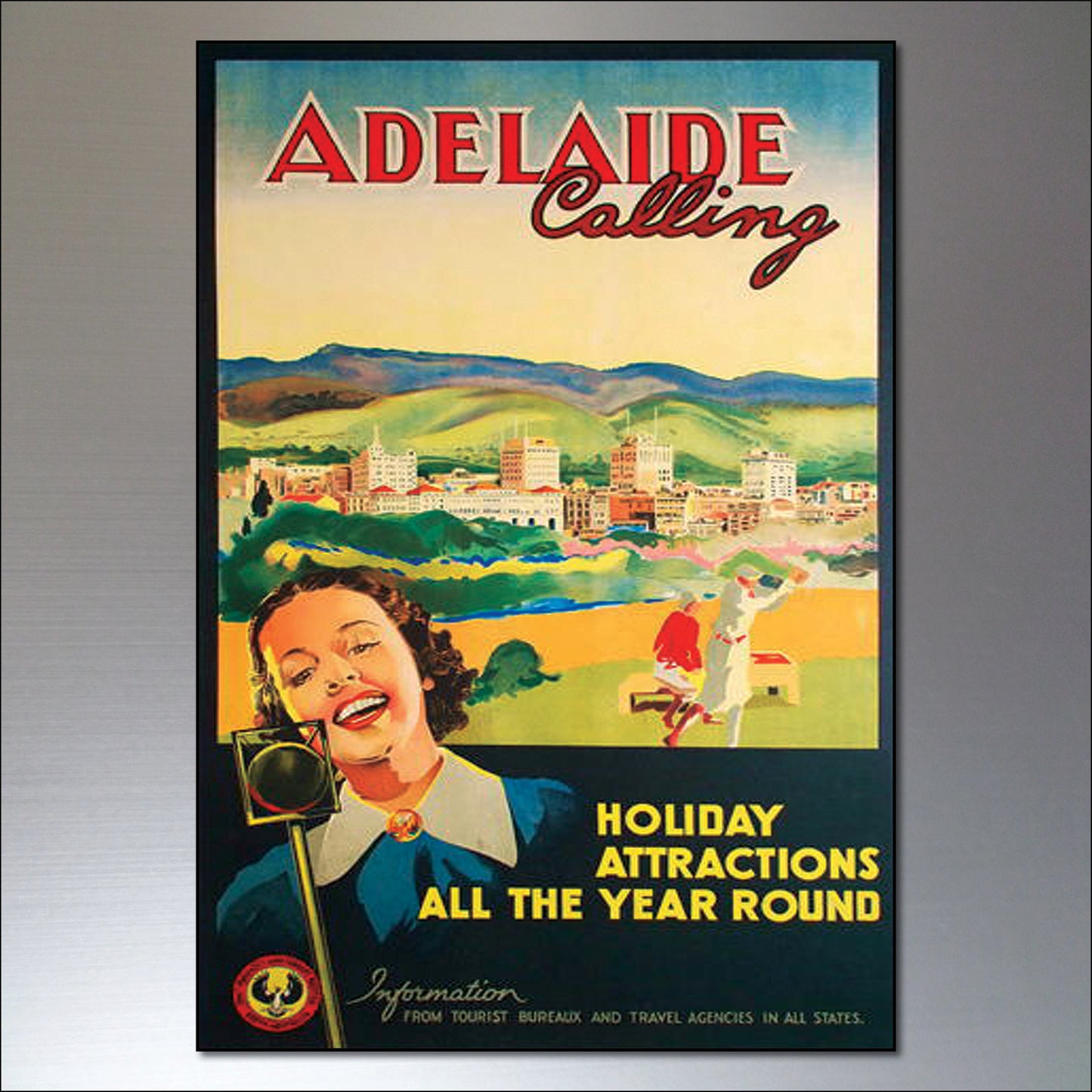 Vintage Travel Poster Fridge Magnets | Set of 8 | No.2