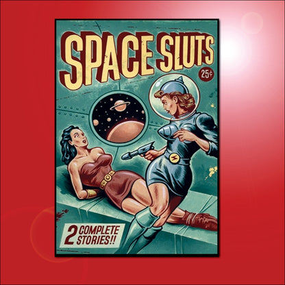 Vintage Pulp Novel Cover Art Fridge Magnets | Set of 8 | No.1