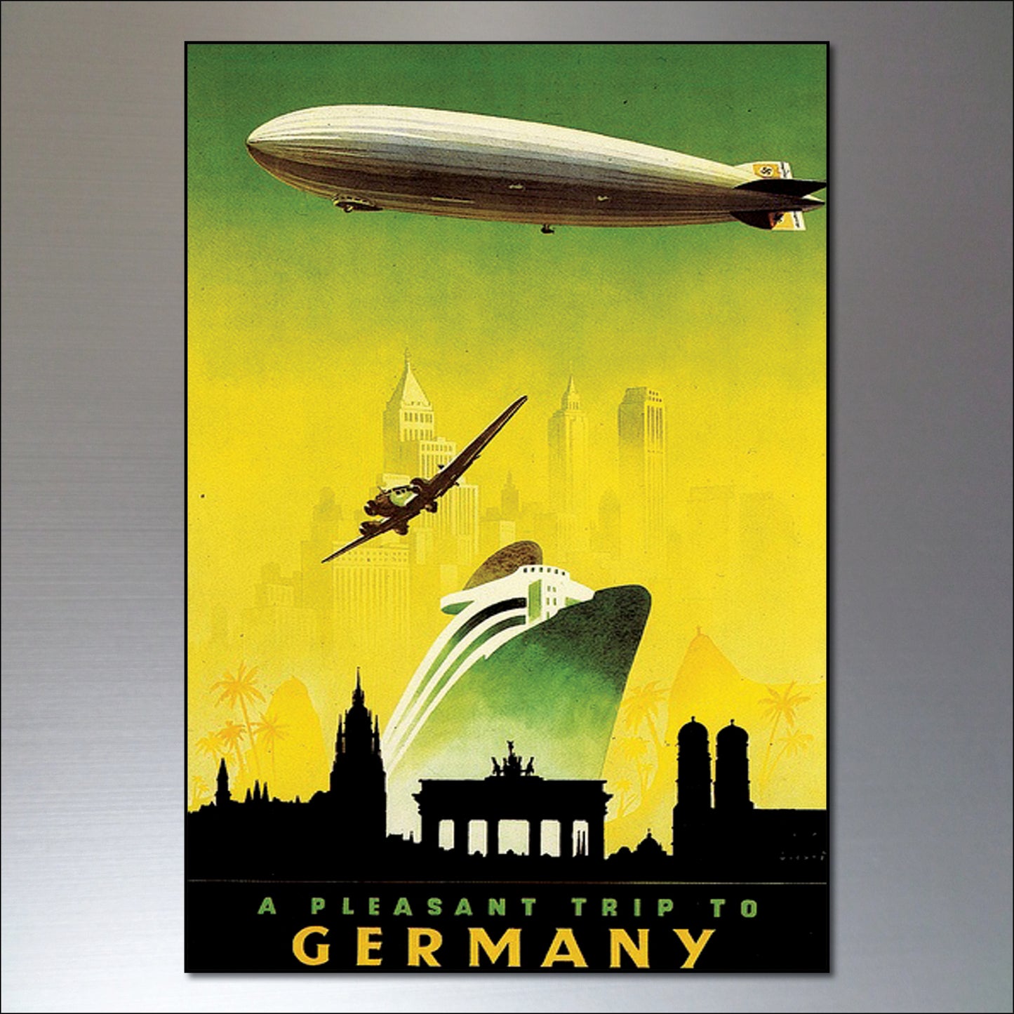 Vintage Travel Poster Fridge Magnets | Set of 8 | No.2