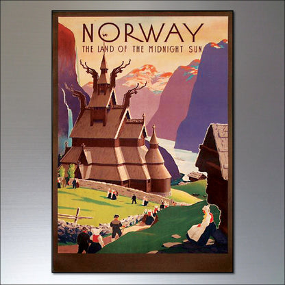 Vintage Travel Poster Fridge Magnets | Set of 8 | No.2
