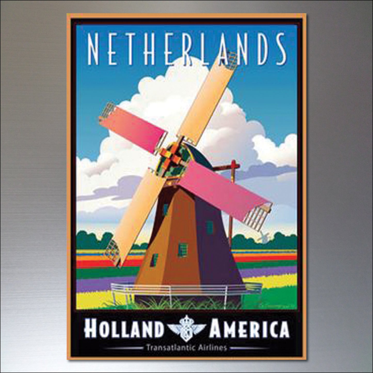 Vintage Travel Poster Fridge Magnets | Set of 8 | No.3