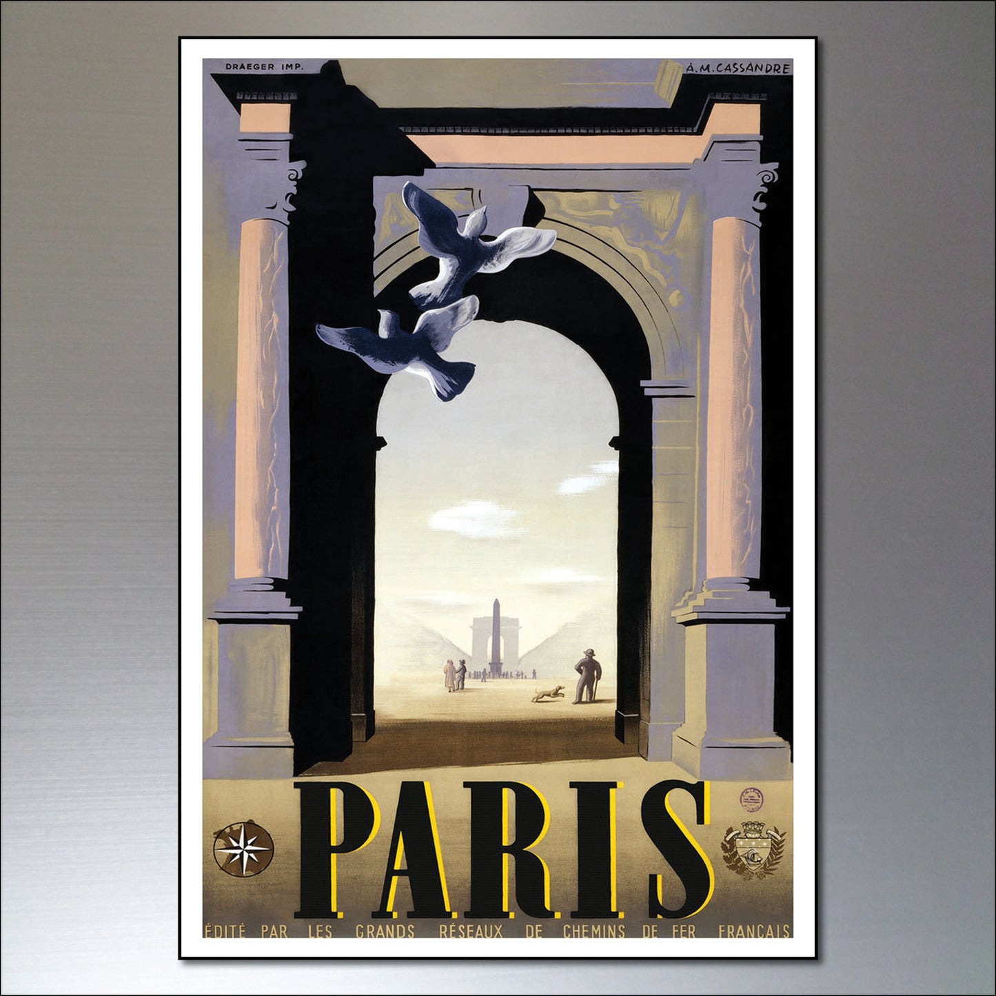 Vintage Travel Poster Fridge Magnets | Set of 8 | No.4
