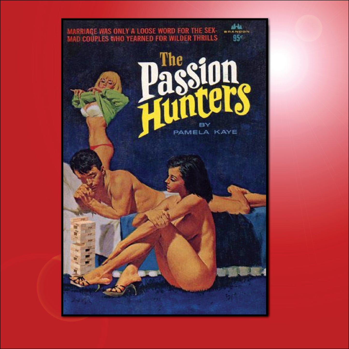 Vintage Pulp Novel Cover Art Fridge Magnets | Set of 8 | No.1