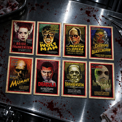 Vintage B-Movie Horror Film Poster Postcards | Pack of 8 | No.2