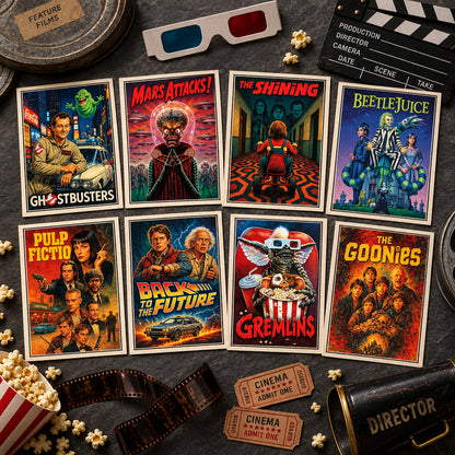 Vintage Film Poster Postcards | Pack of 8