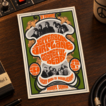 Vintage 1960s–70s Music Poster Art Postcards | Pack of 8 | No.1